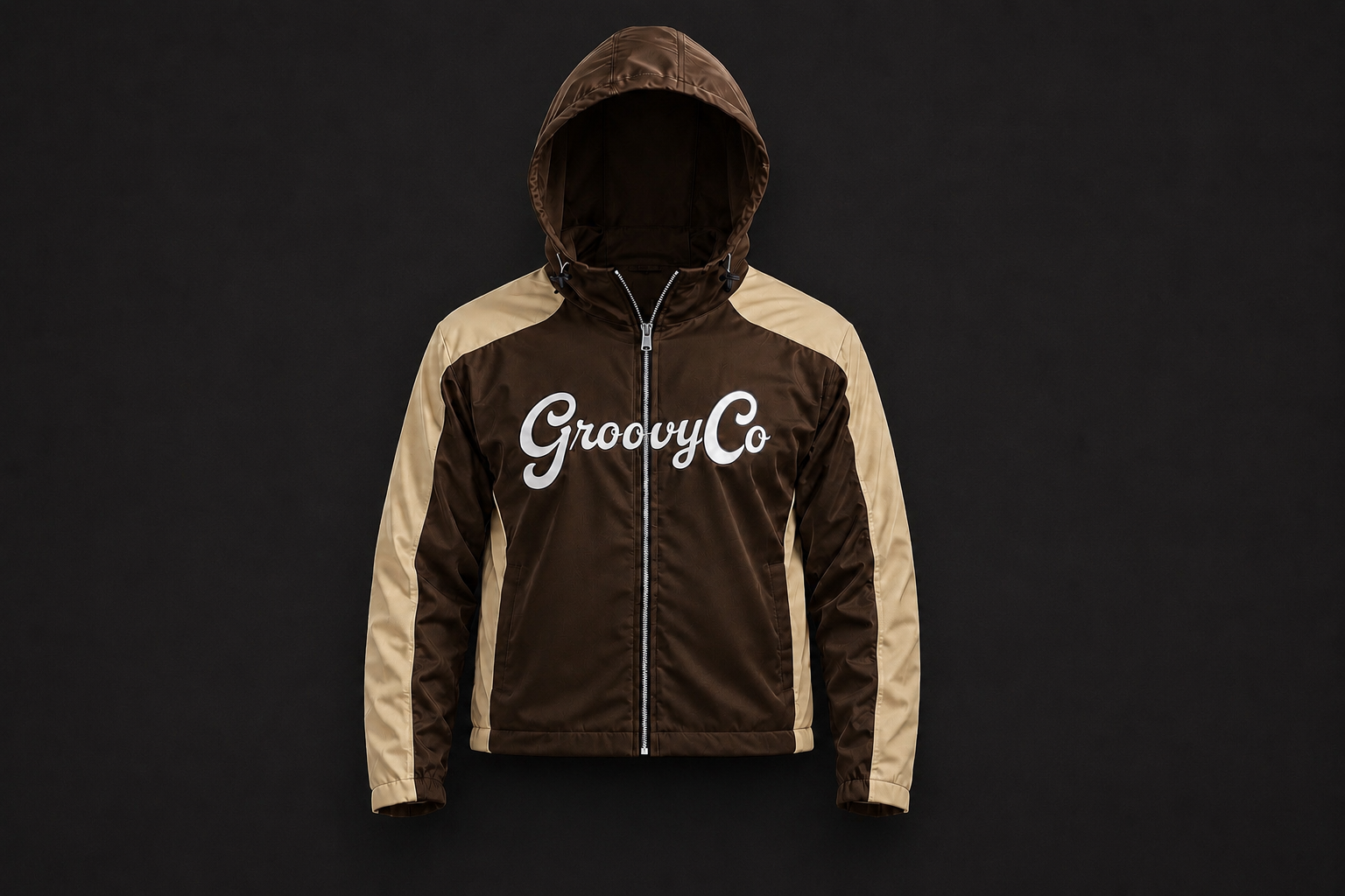 Men’s Groov Brown Windbreaker (Jacket)
